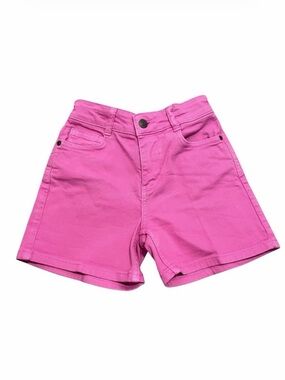 Mini Boden Girls Pink Denim Shorts Size 7Y